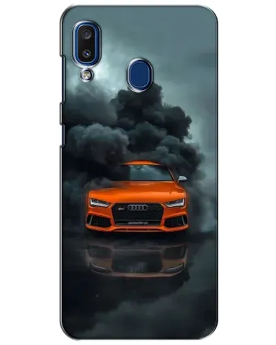 Чехол для Samsung Galaxy a20 2019 (A205F) с картинкой «Audi в облаках дыма» Чехол для Samsung Galaxy a20 2019 (A205F) с картинкой «Audi в облаках дыма»