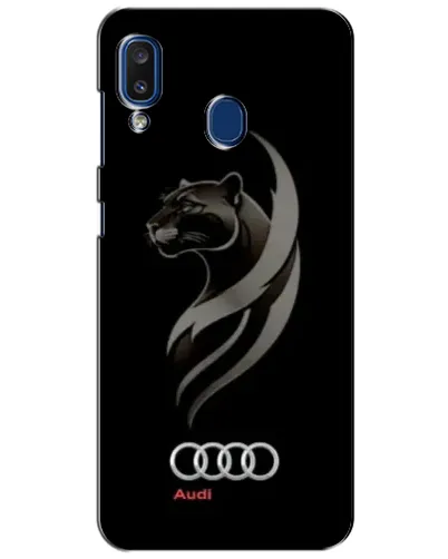Чехол для Samsung Galaxy a20 2019 (A205F) с картинкой «Графика — пантера и Audi» Чехол для Samsung Galaxy a20 2019 (A205F) с картинкой «Графика — пантера и Audi»