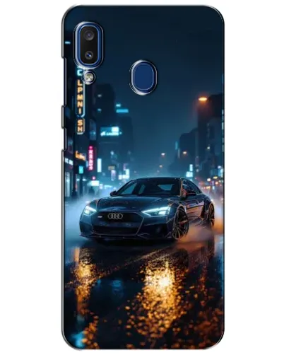 Чехол для Samsung Galaxy a20 2019 (A205F) с картинкой «Ночной город и Audi» Чехол для Samsung Galaxy a20 2019 (A205F) с картинкой «Ночной город и Audi»