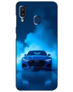 Чехол для Samsung Galaxy a20 2019 (A205F) с картинкой «Audi — голубая энергия»