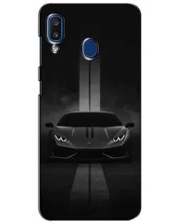 Чехол для Samsung Galaxy a20 2019 (A205F) с картинкой «Lamborghini симметрия дорог»