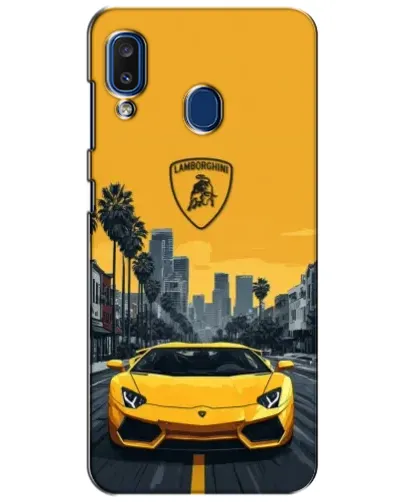 Чехол для Samsung Galaxy a20 2019 (A205F) с картинкой «Желтый Lamborghini город» Чехол для Samsung Galaxy a20 2019 (A205F) с картинкой «Желтый Lamborghini город»
