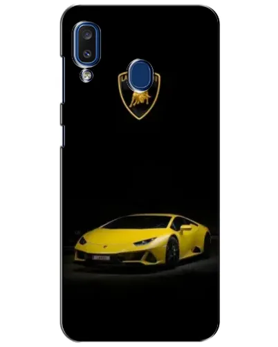 Чехол для Samsung Galaxy a20 2019 (A205F) с картинкой «Lamborghini желтый акцент» Чехол для Samsung Galaxy a20 2019 (A205F) с картинкой «Lamborghini желтый акцент»