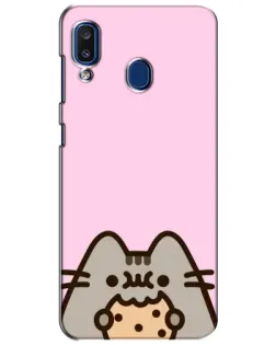 Чехол для Samsung Galaxy a20 2019 (A205F) с картинкой «Pusheen и печенье»