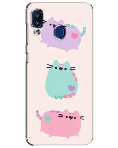 Чехол для Samsung Galaxy a20 2019 (A205F) с картинкой «Pusheen трио» Чехол для Samsung Galaxy a20 2019 (A205F) с картинкой «Pusheen трио»