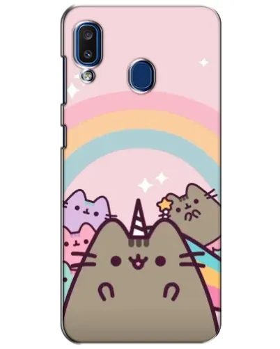 Чехол для Samsung Galaxy a20 2019 (A205F) с картинкой «Единорог Pusheen» Чехол для Samsung Galaxy a20 2019 (A205F) с картинкой «Единорог Pusheen»