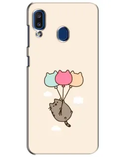 Чехол для Samsung Galaxy a20 2019 (A205F) с картинкой «Пушин на шариках» Чехол для Samsung Galaxy a20 2019 (A205F) с картинкой «Пушин на шариках»
