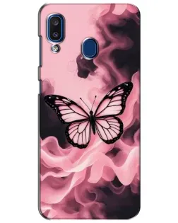 Чехол для Samsung Galaxy a20 2019 (A205F) с картинкой «Бабочка в дыму»