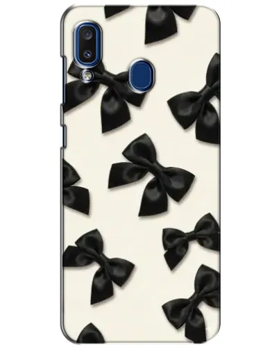 Чехол для Samsung Galaxy a20 2019 (A205F) с картинкой «Черные бантики» Чехол для Samsung Galaxy a20 2019 (A205F) с картинкой «Черные бантики»