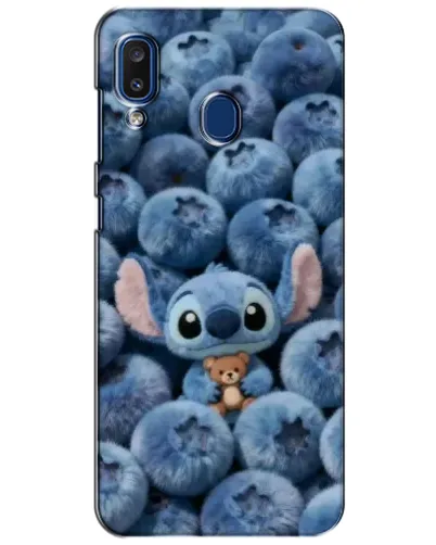 Чехол для Samsung Galaxy a20 2019 (A205F) с картинкой «Стич и голубика»