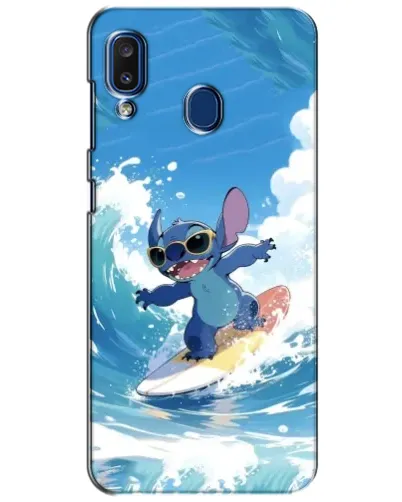 Чехол для Samsung Galaxy a20 2019 (A205F) с картинкой «Стич на волне»