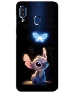 Чехол для Samsung Galaxy a20 2019 (A205F) с картинкой «Сияющий Стич» Чехол для Samsung Galaxy a20 2019 (A205F) с картинкой «Сияющий Стич»