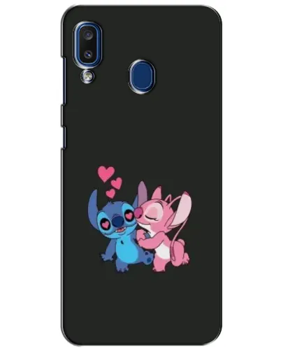 Чехол для Samsung Galaxy a20 2019 (A205F) с картинкой «Анжел целует Стича»