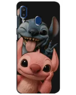 Чохол для Samsung Galaxy a20 2019 (A205F) з картинкою «Стіч та Ангел» Чохол для Samsung Galaxy a20 2019 (A205F) з картинкою «Стіч та Ангел»