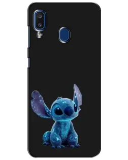 Чохол для Samsung Galaxy a20 2019 (A205F) з картинкою «Стіч на чорному» Чохол для Samsung Galaxy a20 2019 (A205F) з картинкою «Стіч на чорному»