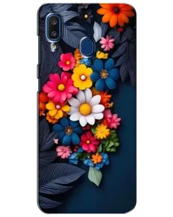 Чехол для Samsung Galaxy a20 2019 (A205F) с картинкой «Цветочная феерия»
