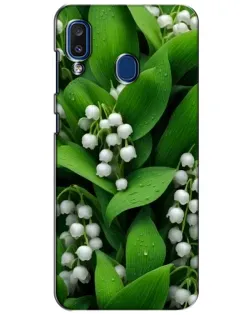 Чехол для Samsung Galaxy a20 2019 (A205F) с картинкой «Ландыши в зелени»