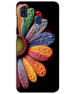 Чехол для Samsung Galaxy a20 2019 (A205F) с картинкой «Радужный цветок»