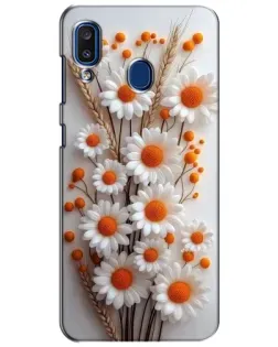Чехол для Samsung Galaxy a20 2019 (A205F) с картинкой «Белые сухоцветы»