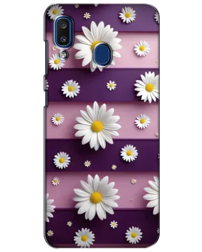 Чехол для Samsung Galaxy a20 2019 (A205F) с картинкой «Ромашки на фиолетовом» Чехол для Samsung Galaxy a20 2019 (A205F) с картинкой «Ромашки на фиолетовом»