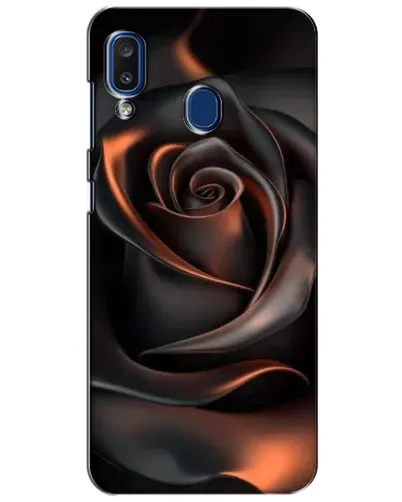 Чехол для Samsung Galaxy a20 2019 (A205F) с картинкой «Шелковая черная роза» Чехол для Samsung Galaxy a20 2019 (A205F) с картинкой «Шелковая черная роза»