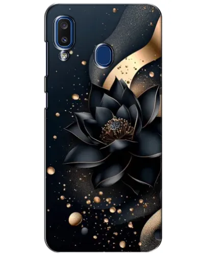 Чехол для Samsung Galaxy a20 2019 (A205F) с картинкой «Черный лотос» Чехол для Samsung Galaxy a20 2019 (A205F) с картинкой «Черный лотос»