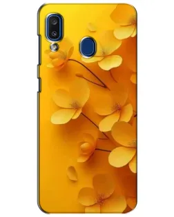 Чехол для Samsung Galaxy a20 2019 (A205F) с картинкой «Золотые лепестки»