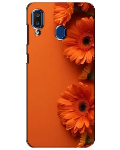 Чехол для Samsung Galaxy a20 2019 (A205F) с картинкой «Оранжевые герберы» Чехол для Samsung Galaxy a20 2019 (A205F) с картинкой «Оранжевые герберы»