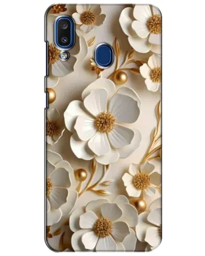 Чехол для Samsung Galaxy a20 2019 (A205F) с картинкой «Белие бумажние цвети» Чехол для Samsung Galaxy a20 2019 (A205F) с картинкой «Белие бумажние цвети»