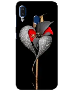 Чехол для Samsung Galaxy a20 2019 (A205F) с картинкой «Серебряный фантазийный цветок» Чехол для Samsung Galaxy a20 2019 (A205F) с картинкой «Серебряный фантазийный цветок»