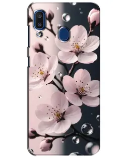 Чехол для Samsung Galaxy a20 2019 (A205F) с картинкой «Нежная сакура и капли» Чехол для Samsung Galaxy a20 2019 (A205F) с картинкой «Нежная сакура и капли»