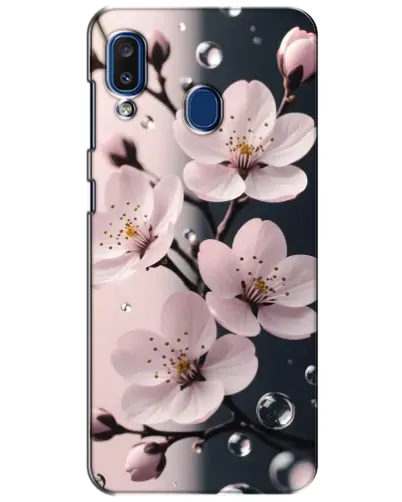Чехол для Samsung Galaxy a20 2019 (A205F) с картинкой «Нежная сакура и капли» Чехол для Samsung Galaxy a20 2019 (A205F) с картинкой «Нежная сакура и капли»