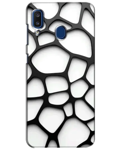 Чехол для Samsung Galaxy a20 2019 (A205F) с картинкой «Белая объемная сетка» Чехол для Samsung Galaxy a20 2019 (A205F) с картинкой «Белая объемная сетка»