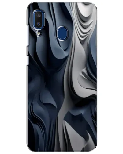 Чехол для Samsung Galaxy a20 2019 (A205F) с картинкой «Объемные синие складки» Чехол для Samsung Galaxy a20 2019 (A205F) с картинкой «Объемные синие складки»