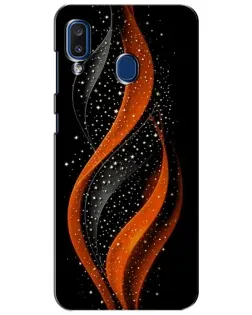 Чехол для Samsung Galaxy a20 2019 (A205F) с картинкой «Огненная звездная волна»