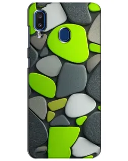 Чехол для Samsung Galaxy a20 2019 (A205F) с картинкой «Яркая неоновая галька»