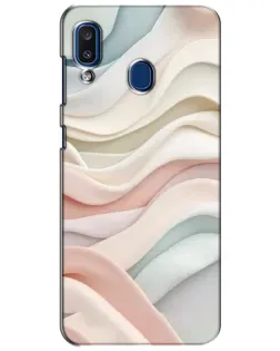 Чехол для Samsung Galaxy a20 2019 (A205F) с картинкой «Пастельные нежные волны»