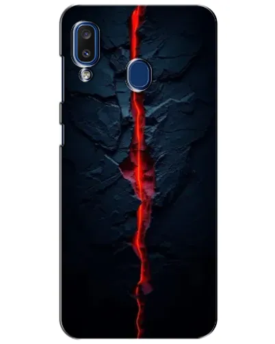 Чехол для Samsung Galaxy a20 2019 (A205F) с картинкой «Kрасная лавовая трещина» Чехол для Samsung Galaxy a20 2019 (A205F) с картинкой «Kрасная лавовая трещина»