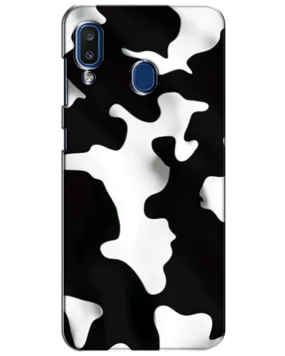 Чехол для Samsung Galaxy a20 2019 (A205F) с картинкой «Черно-белое пятно» Чехол для Samsung Galaxy a20 2019 (A205F) с картинкой «Черно-белое пятно»