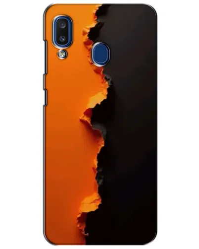 Чехол для Samsung Galaxy a20 2019 (A205F) с картинкой «Оранжевый разлом» Чехол для Samsung Galaxy a20 2019 (A205F) с картинкой «Оранжевый разлом»