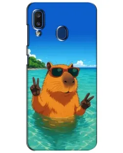 Чехол для Samsung Galaxy a20 2019 (A205F) с картинкой «Морская капибара»