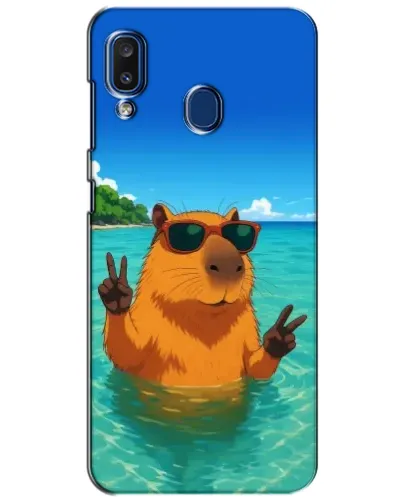 Чехол для Samsung Galaxy a20 2019 (A205F) с картинкой «Морская капибара» Чехол для Samsung Galaxy a20 2019 (A205F) с картинкой «Морская капибара»