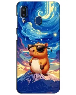 Чехол для Samsung Galaxy a20 2019 (A205F) с картинкой «Капибара Ван Гога»
