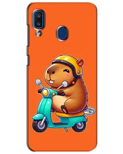 Чехол для Samsung Galaxy a20 2019 (A205F) с картинкой «Капибара на скутере» Чехол для Samsung Galaxy a20 2019 (A205F) с картинкой «Капибара на скутере»