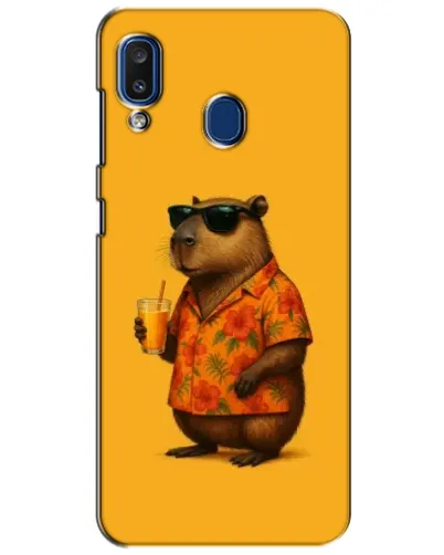 Чехол для Samsung Galaxy a20 2019 (A205F) с картинкой «Капибара на отдыхе» Чехол для Samsung Galaxy a20 2019 (A205F) с картинкой «Капибара на отдыхе»