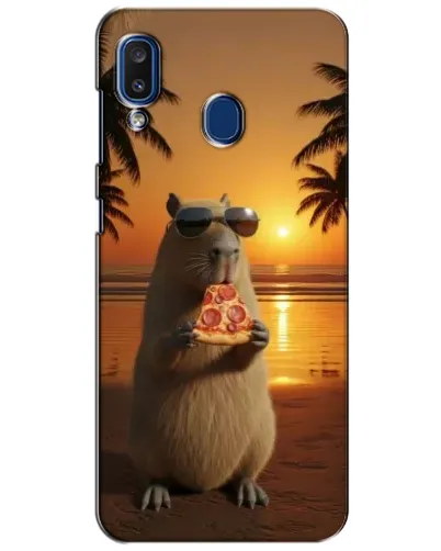 Чехол для Samsung Galaxy a20 2019 (A205F) с картинкой «Капибара с пиццей» Чехол для Samsung Galaxy a20 2019 (A205F) с картинкой «Капибара с пиццей»