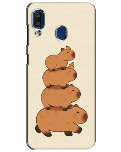 Чехол для Samsung Galaxy a20 2019 (A205F) с картинкой «Башня из капибар» Чехол для Samsung Galaxy a20 2019 (A205F) с картинкой «Башня из капибар»