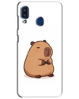 Чехол для Samsung Galaxy a20 2019 (A205F) с картинкой «Толстенькая капибара»