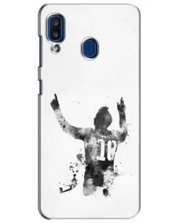 Чехол для Samsung Galaxy a20 2019 (A205F) с картинкой «Messi ART»