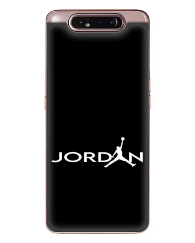 Чехол для Samsung Galaxy a80 2019 ( A805F ) с картинкой «Jordan White Logo»